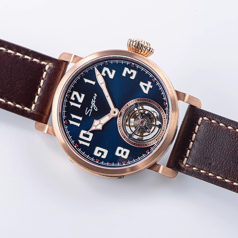 Thumbnail: Sugess Tourbillon Watch 41mm Germany Imported CUSN8 Real Bronze Case
