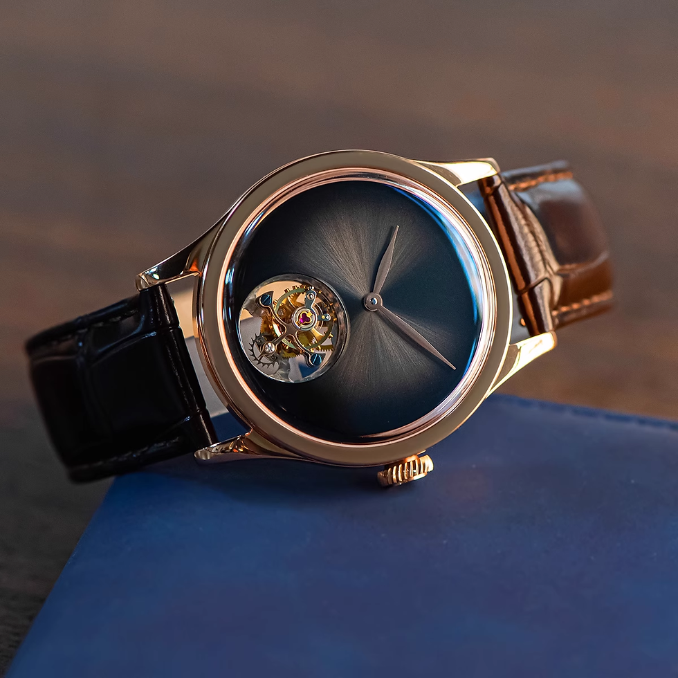 Thumbnail: Sugess Mechanical Tourbillon The Wordless Style Dial Rosegold Plated