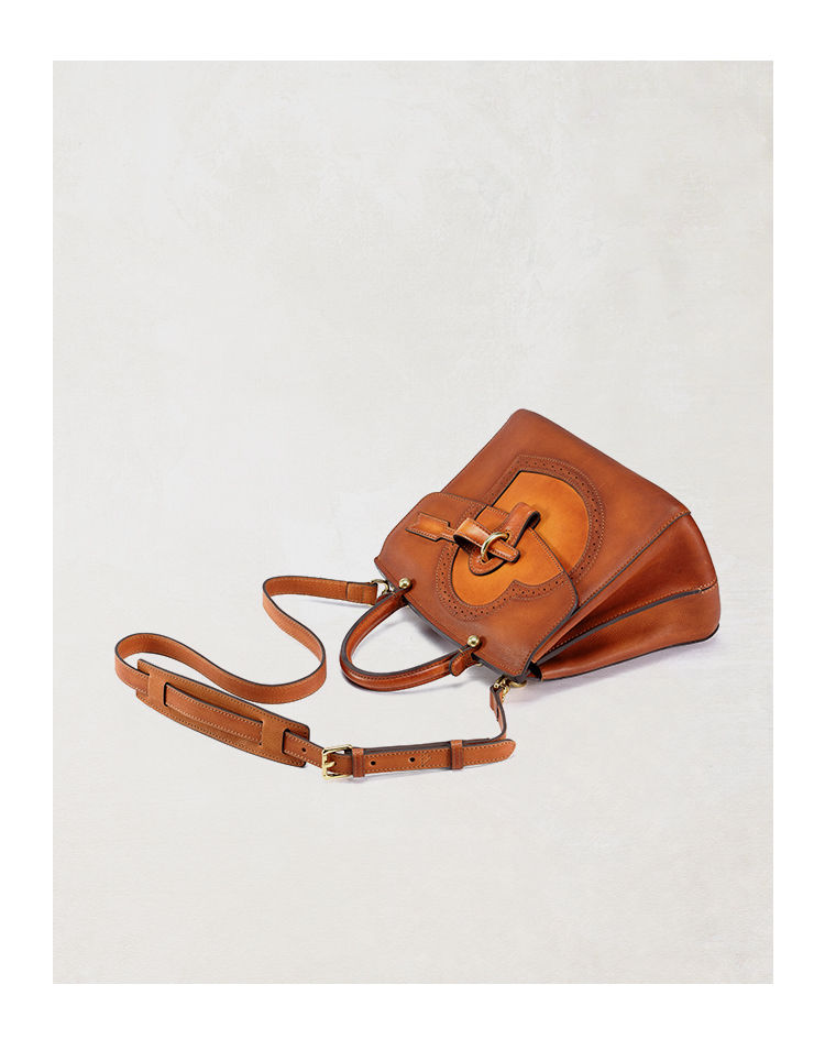 Thumbnail: Qiuzhen Handmade Women's Casual Retro One-Shoulder Cross