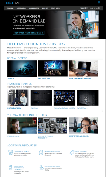 Image of a web page featuring many different web graphics