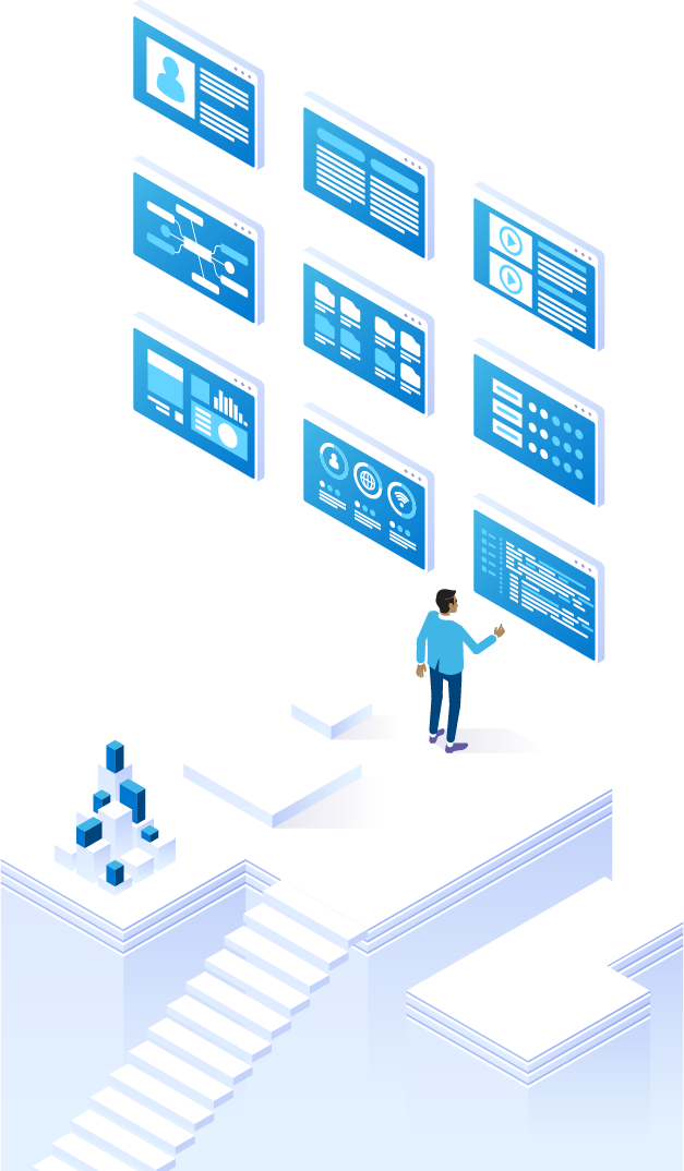Isometric Storytelling of Cloud Based Solutions