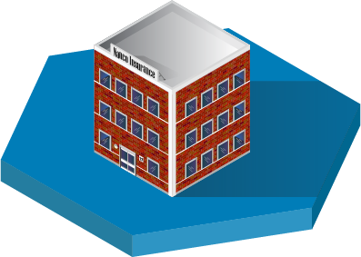 Illustration of a mock-up business