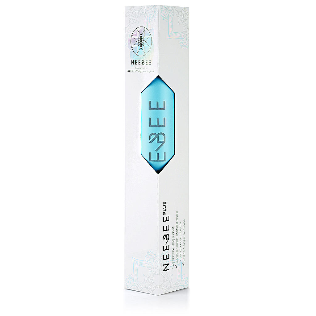 NEEBEE plus alignment yoga mat BLUE