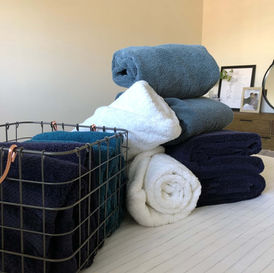 curating closets: the linens (plus my secrets to easy folding)