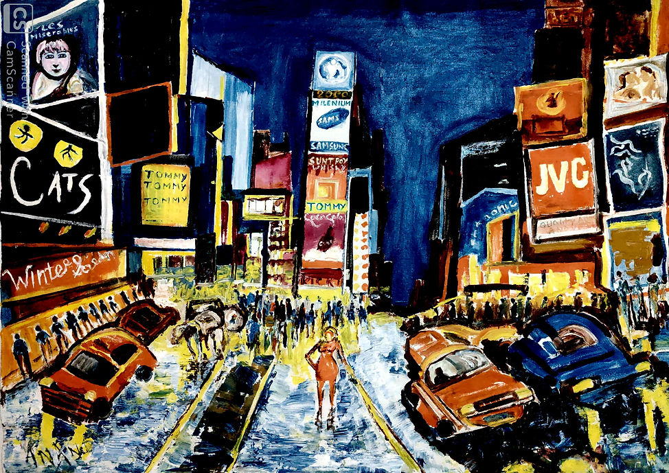 A BUSSY STREET OF NEW YORK | Acrylic