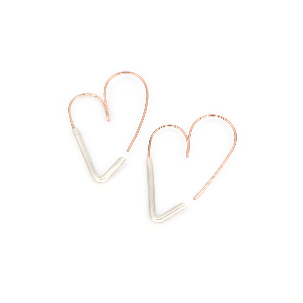 Large Heart Hoops