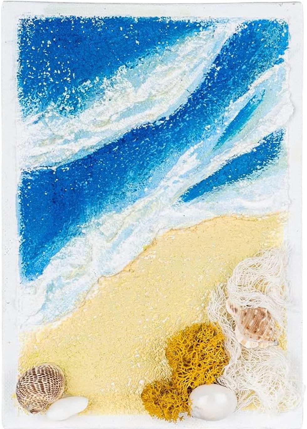 Strukturpaste, Leinwand A3, Acryl