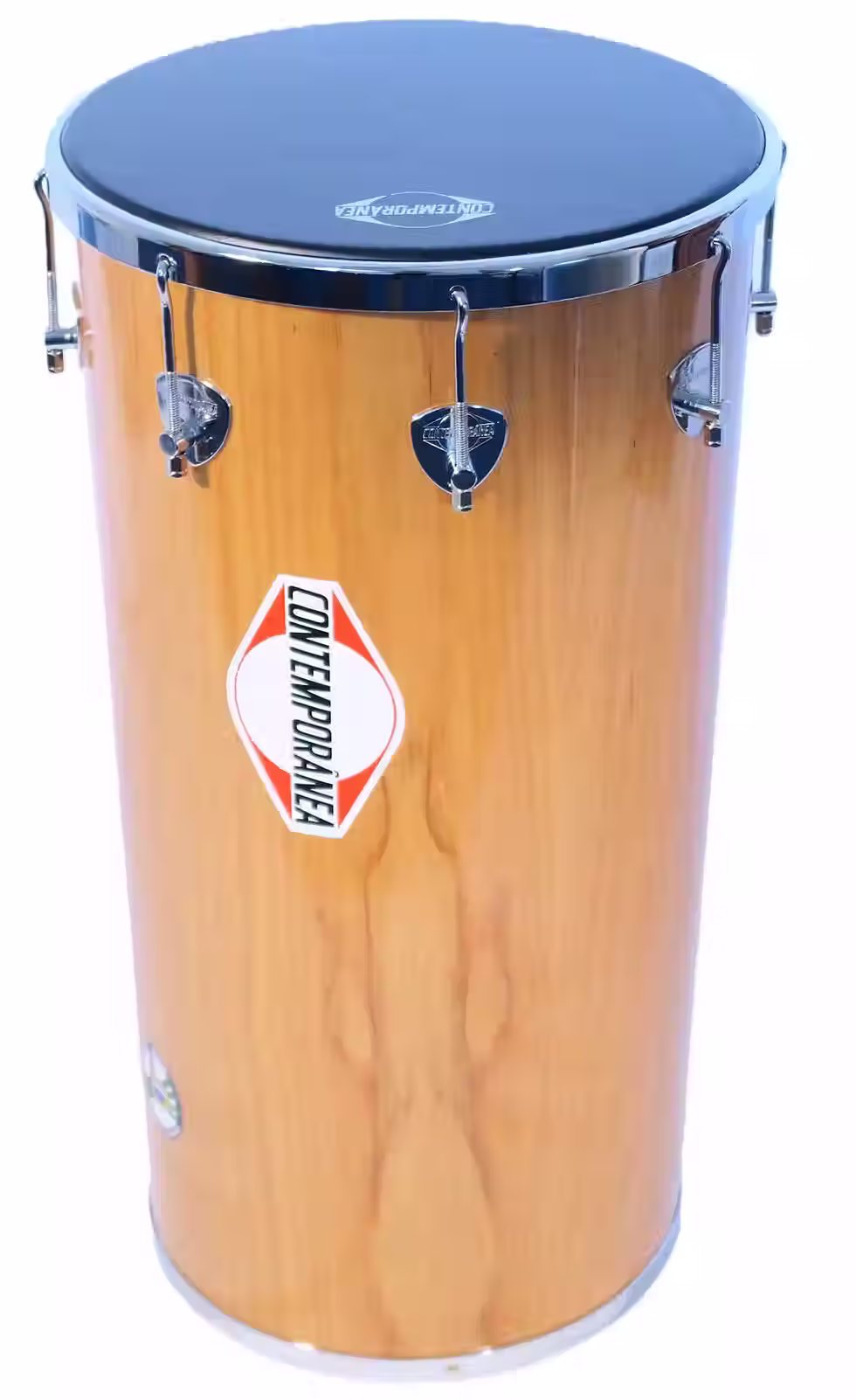 14" tantan with natural coloured wood body and black napa head.