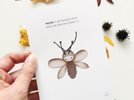 A4 Herfst poster en A6 Herfst kaart