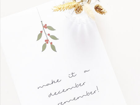 Printable A4 poster December
