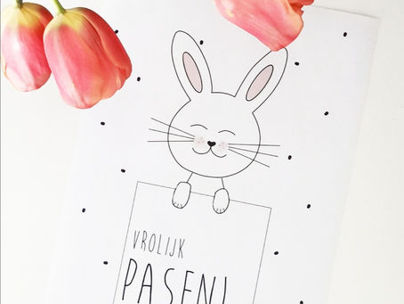 Vrolijk Pasen A4 poster