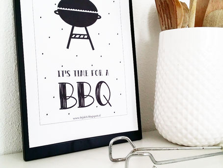 It's time for a bbq poster