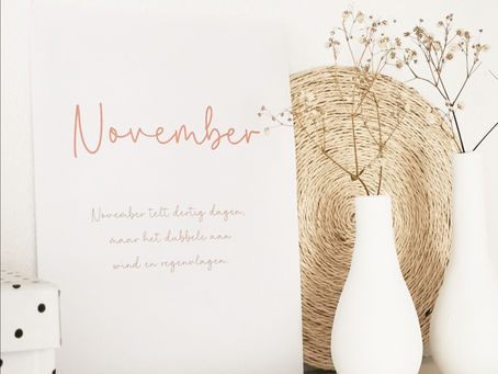 Printable A4 poster November