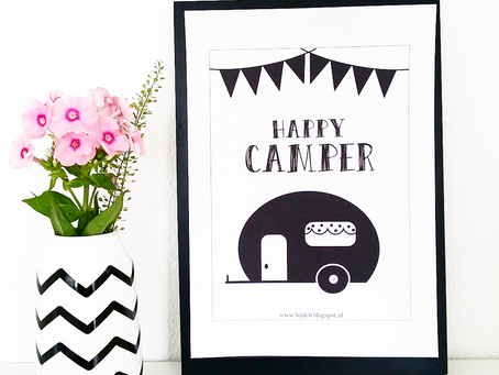 Happy camper poster