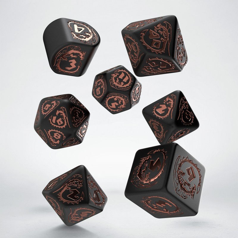 Miniature : Dragons Modern Dice Set: Obsidian