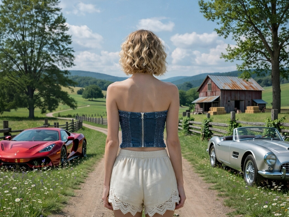 Thumbnail: Cropped Denim Bustier