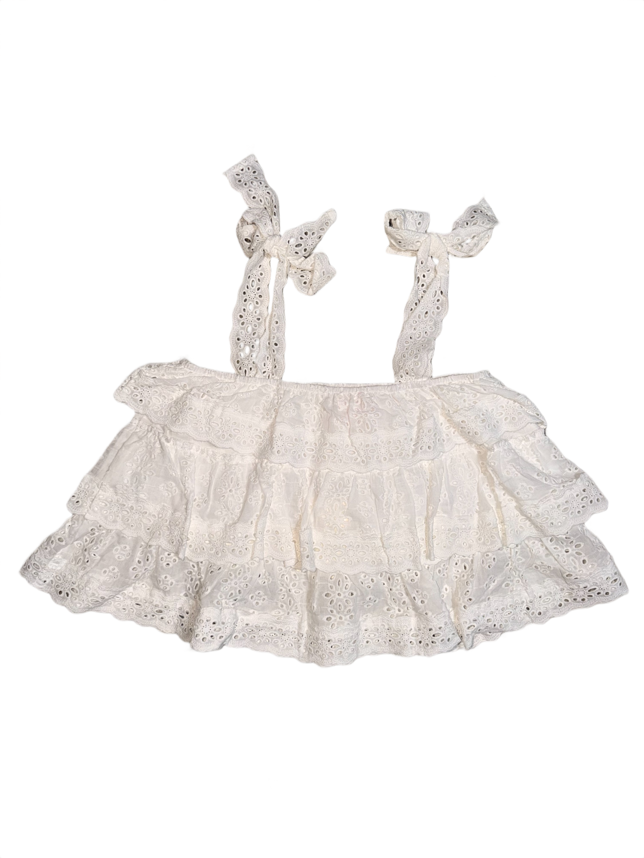 Tiered Lace Trim Top