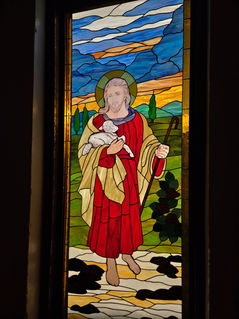 St. Charles Borromeo: Parish dedicates new Good Shepherd stained-glass window