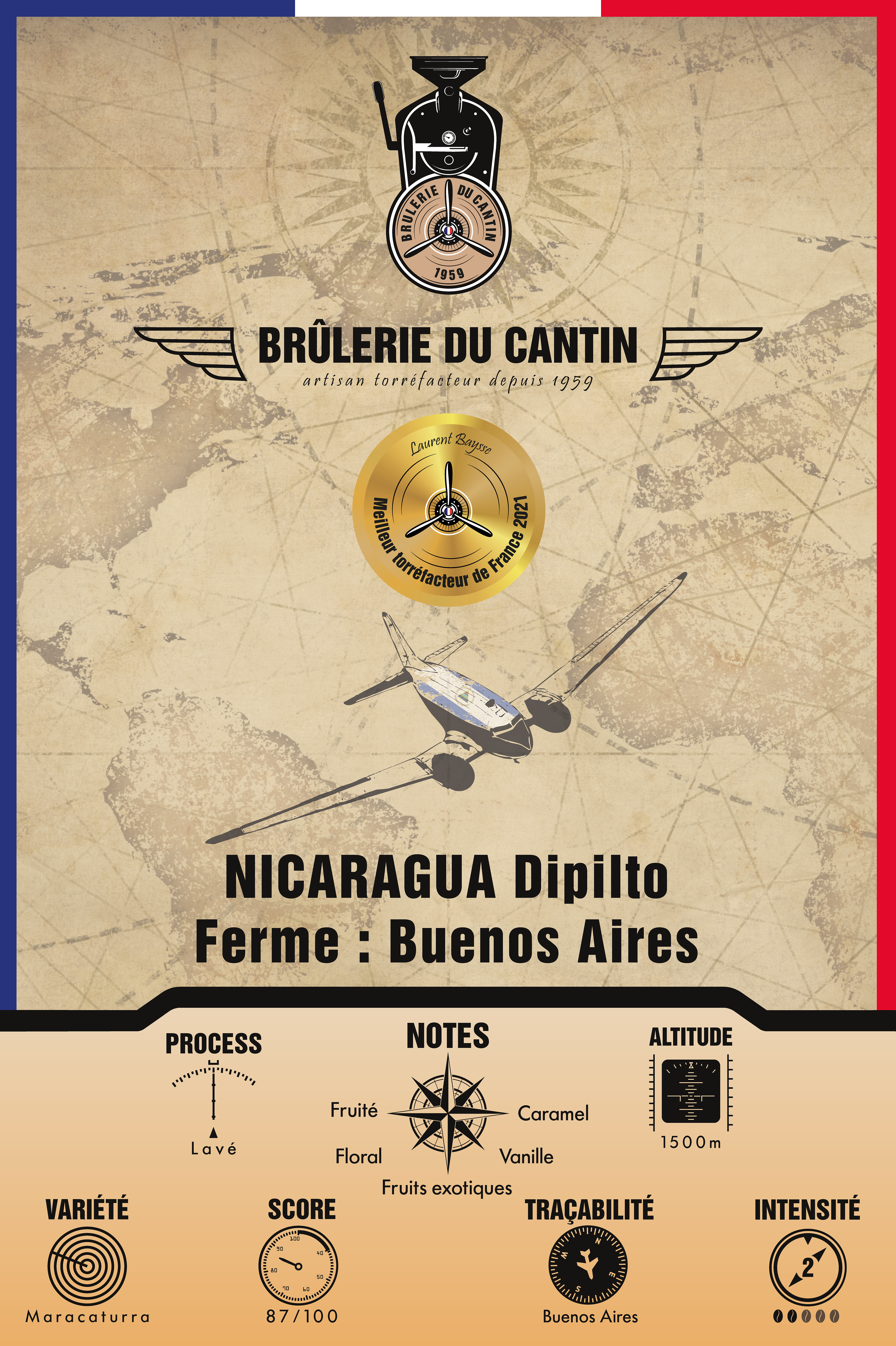 Nicaragua Dipilto label (Lot of 10)