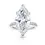 Thumbnail: Eternal Radiance Marquise 8ct Lab Diamond Ring