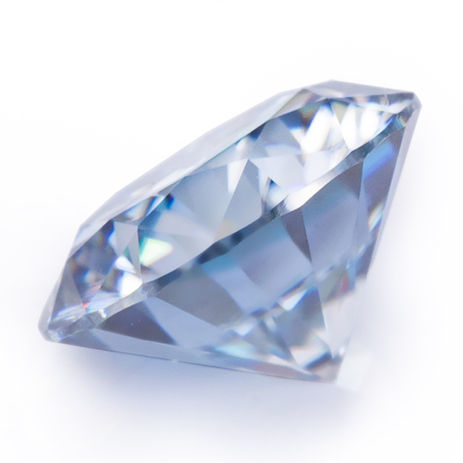 Blue Colour Moissanite Stone