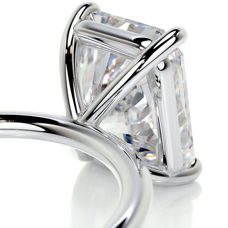 Thumbnail: Radiant Allure - 3ct Radiant Cut Moissanite Solitaire Engagement Ring