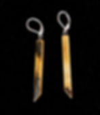 Thumbnail: Boucles d'oreilles MTBlades - Ivoire de mammouth