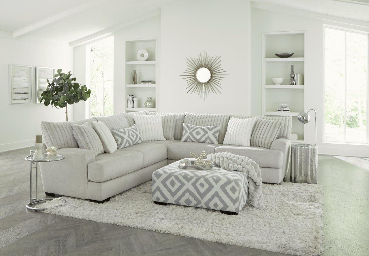 Tweed Silver Sectional