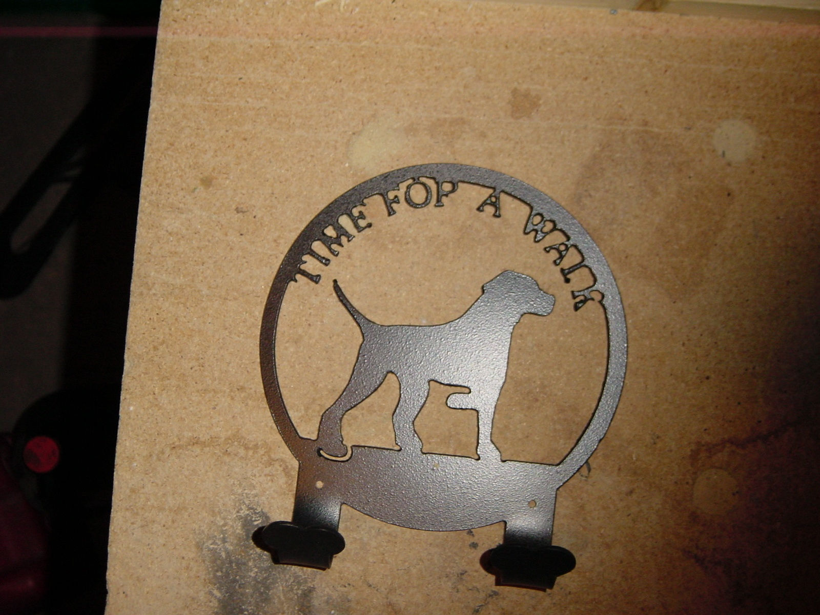 Lab "Time For A Walk" Leash Holder