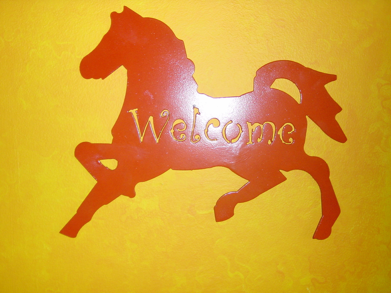 Horse Welcome Sign