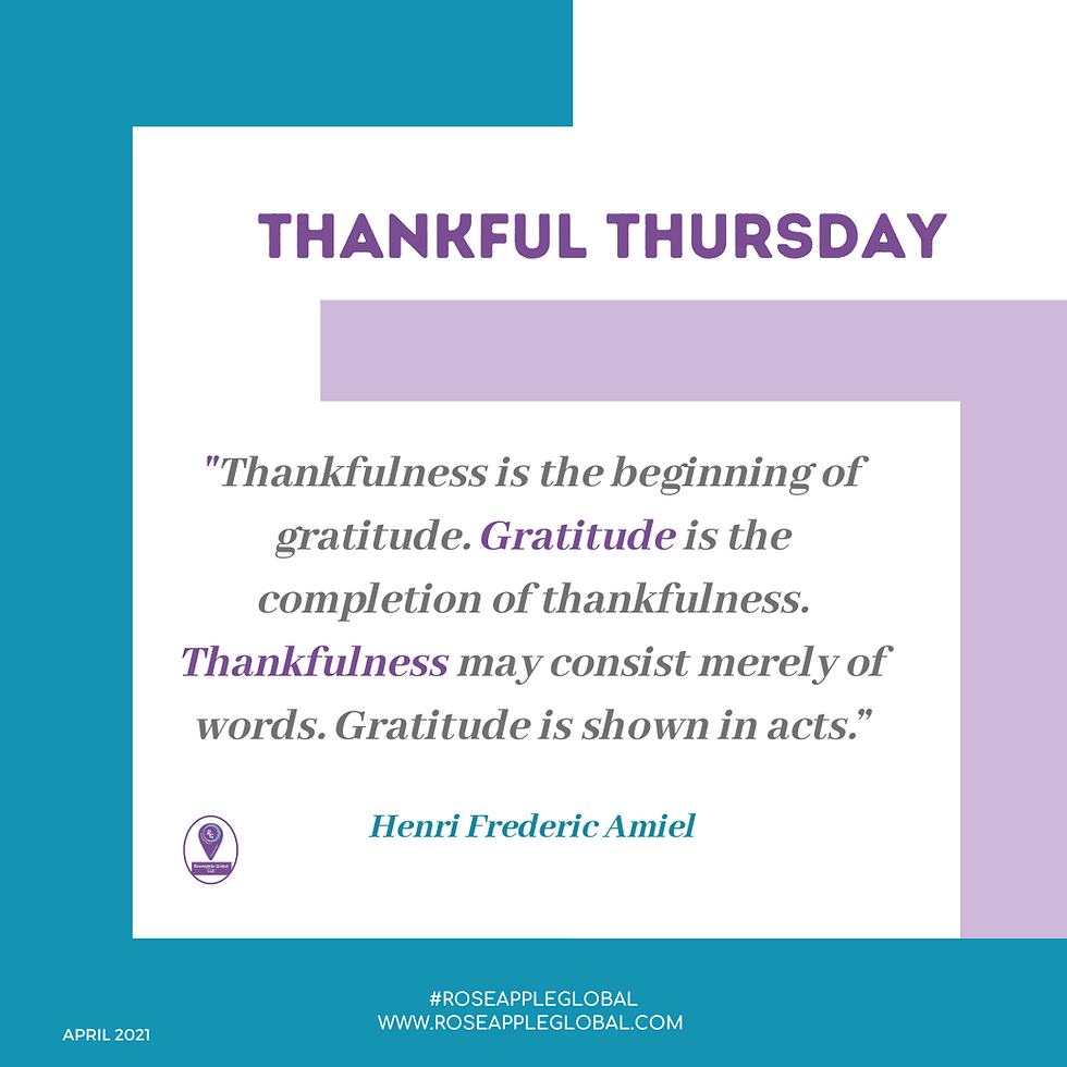 Thankful Quote about gratitude is more than words
