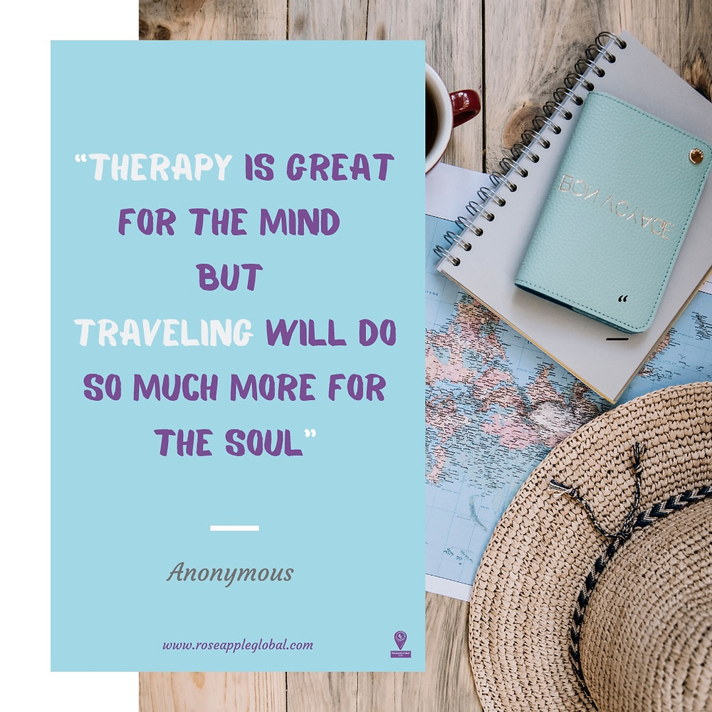 Travel Quote about Traveling as Therapy