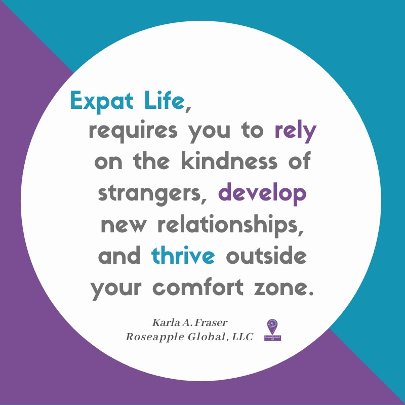 Quote abut expat life from Roseapple Global