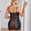 Thumbnail: Lace Gauze Translucent Sleep Chemise Night Dress