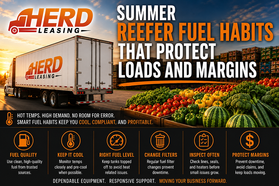 Summer Reefer Fuel Habits That Protect Loads and Margins