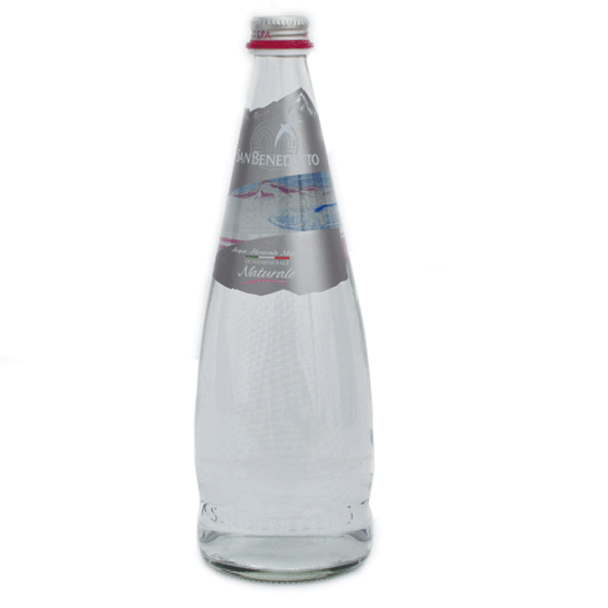 AGUA NATURAL SAN BENEDETTO -  20 BOTELLAS DE VIDRIO DE 500 ML