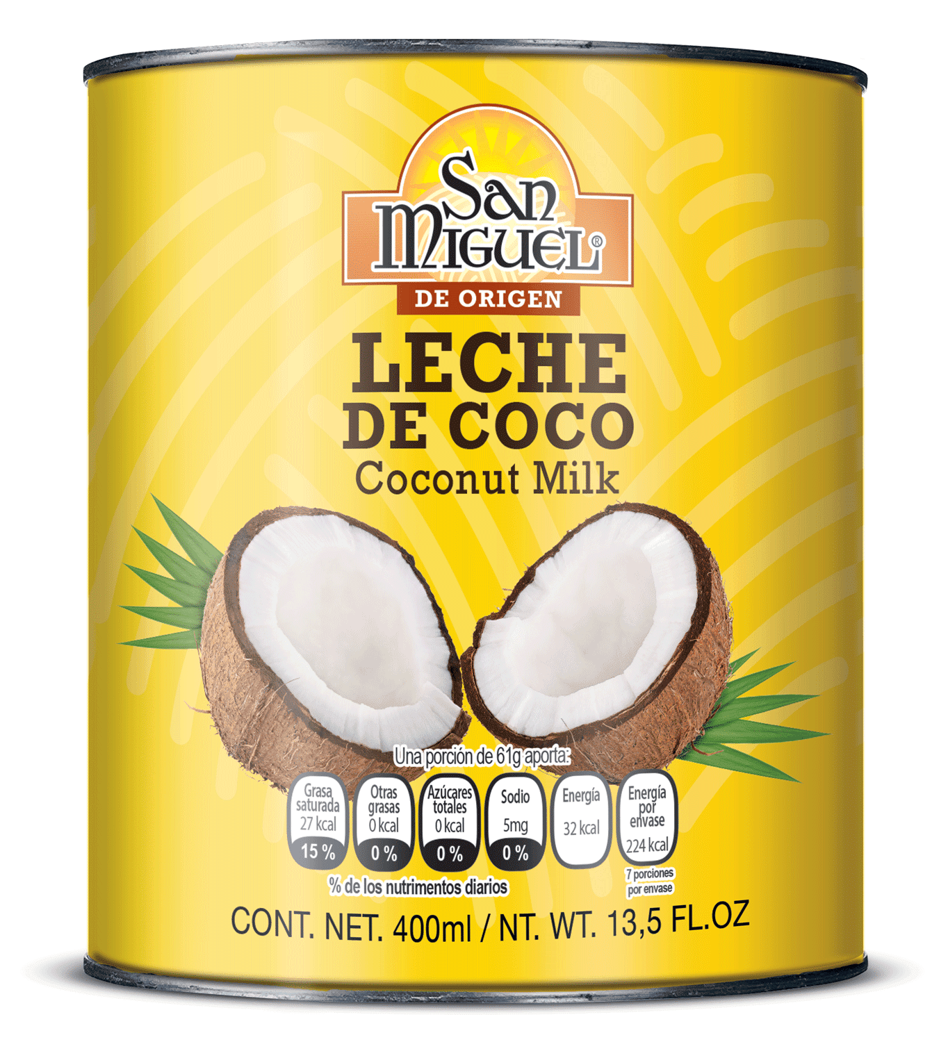 LECHE DE COCO - 12 LATAS DE 400 ML