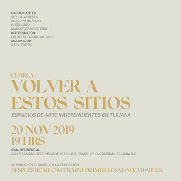 20 de noviembre a las 7:00pm en CIMA Residencial.