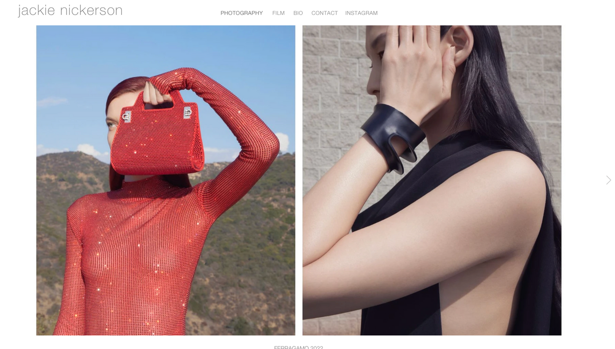 wix studio website for photographer and videographer