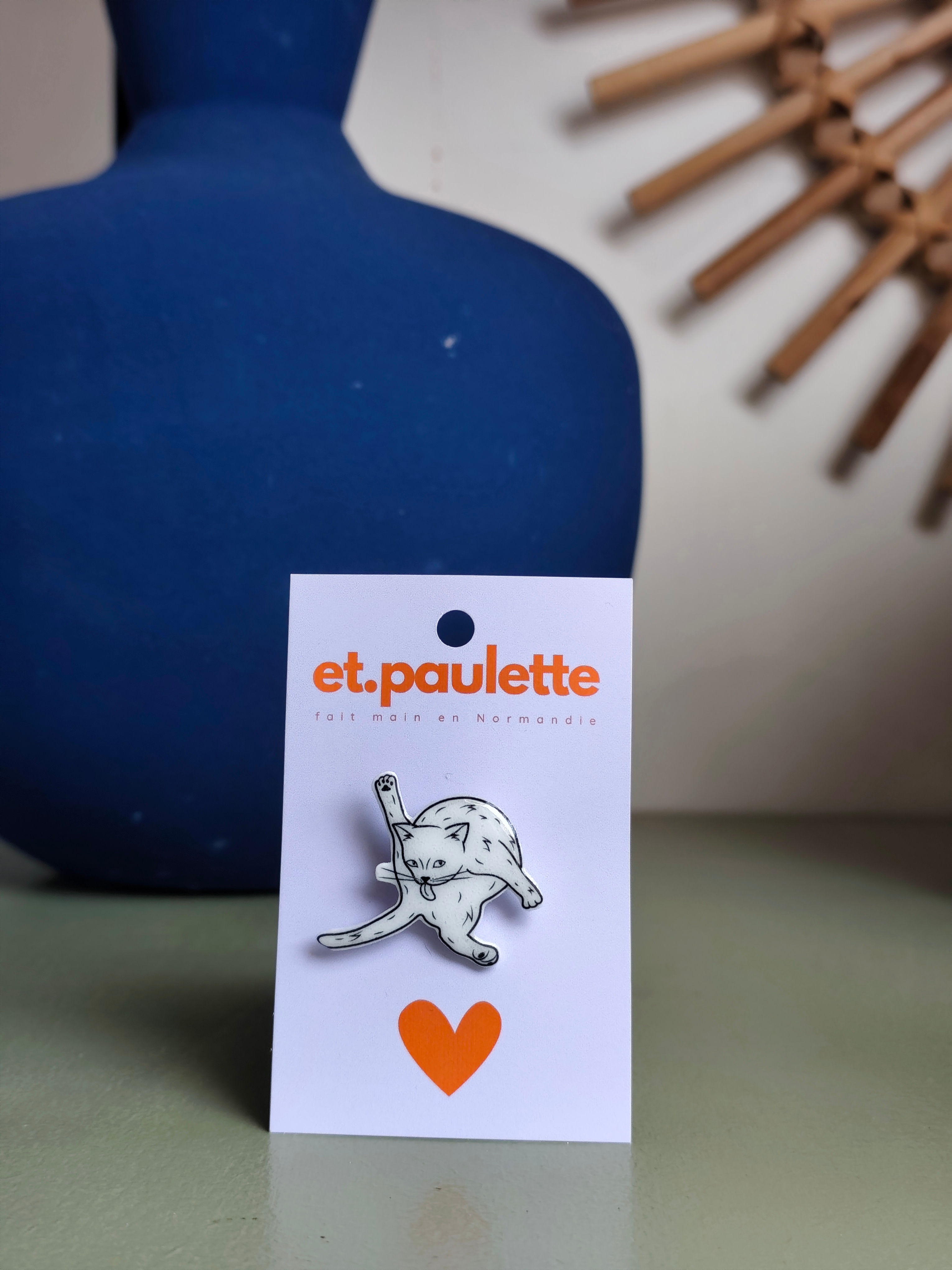 Broche Toilette de chat
