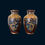 Thumbnail: A pair of cloisonné vases
