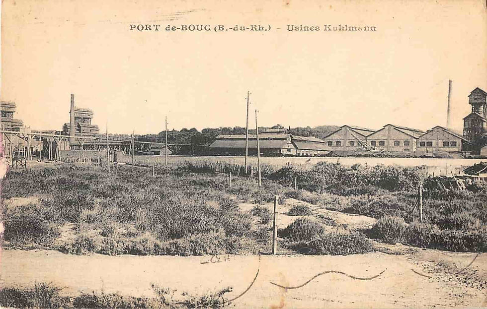 Établissements Kuhlmann de Port-de-Bouc (carte postale ancienne)