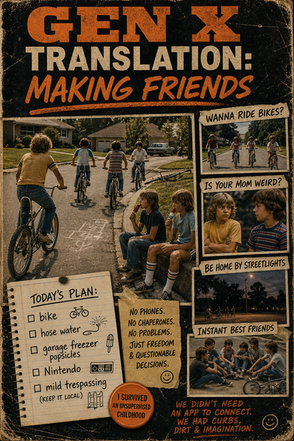 GEN X TRANSLATION: MAKING FRIENDS