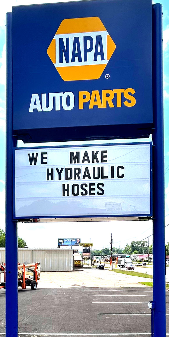 Refurbished pole sign