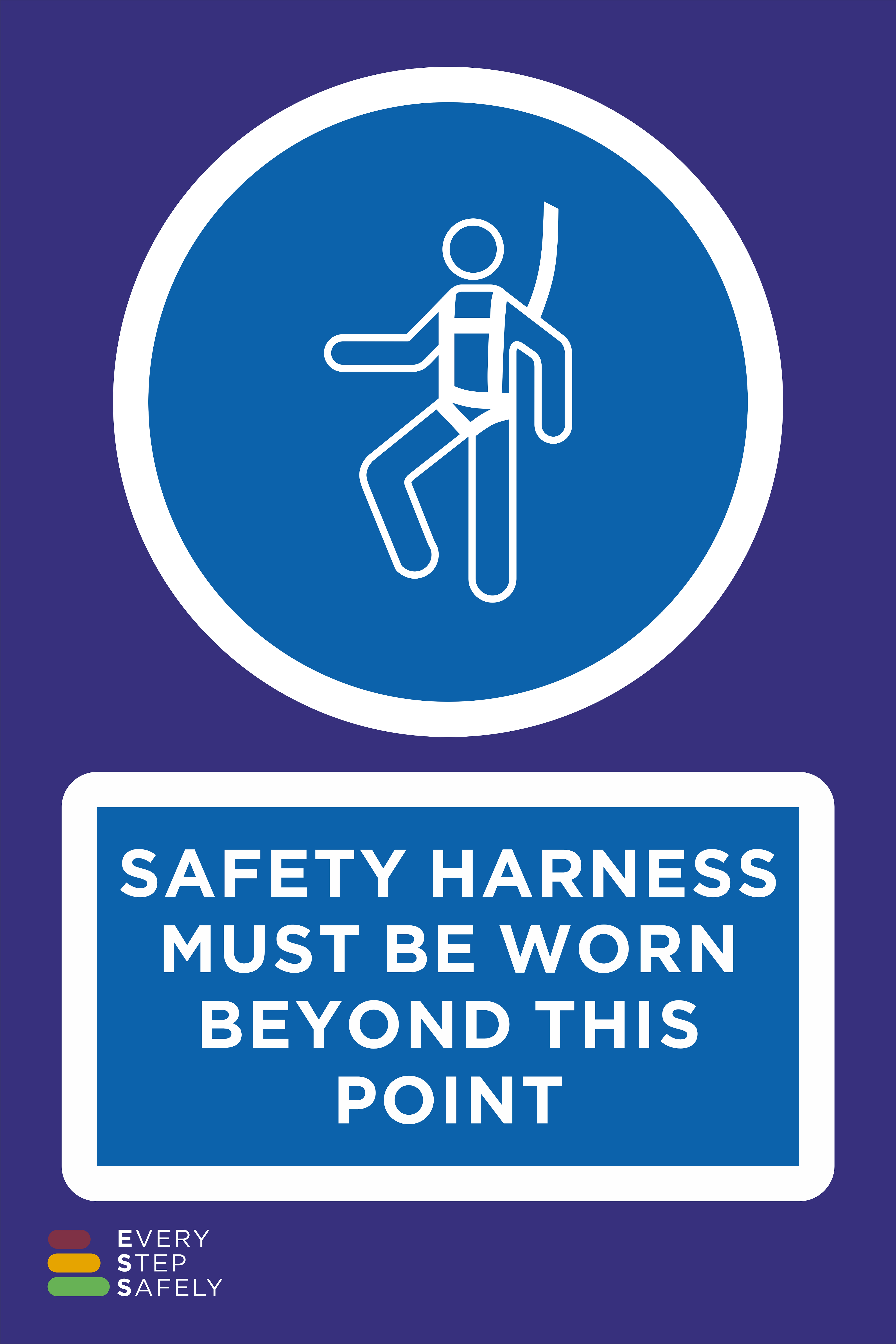 ESS-MA26- Safety harness must be worn beyond this point