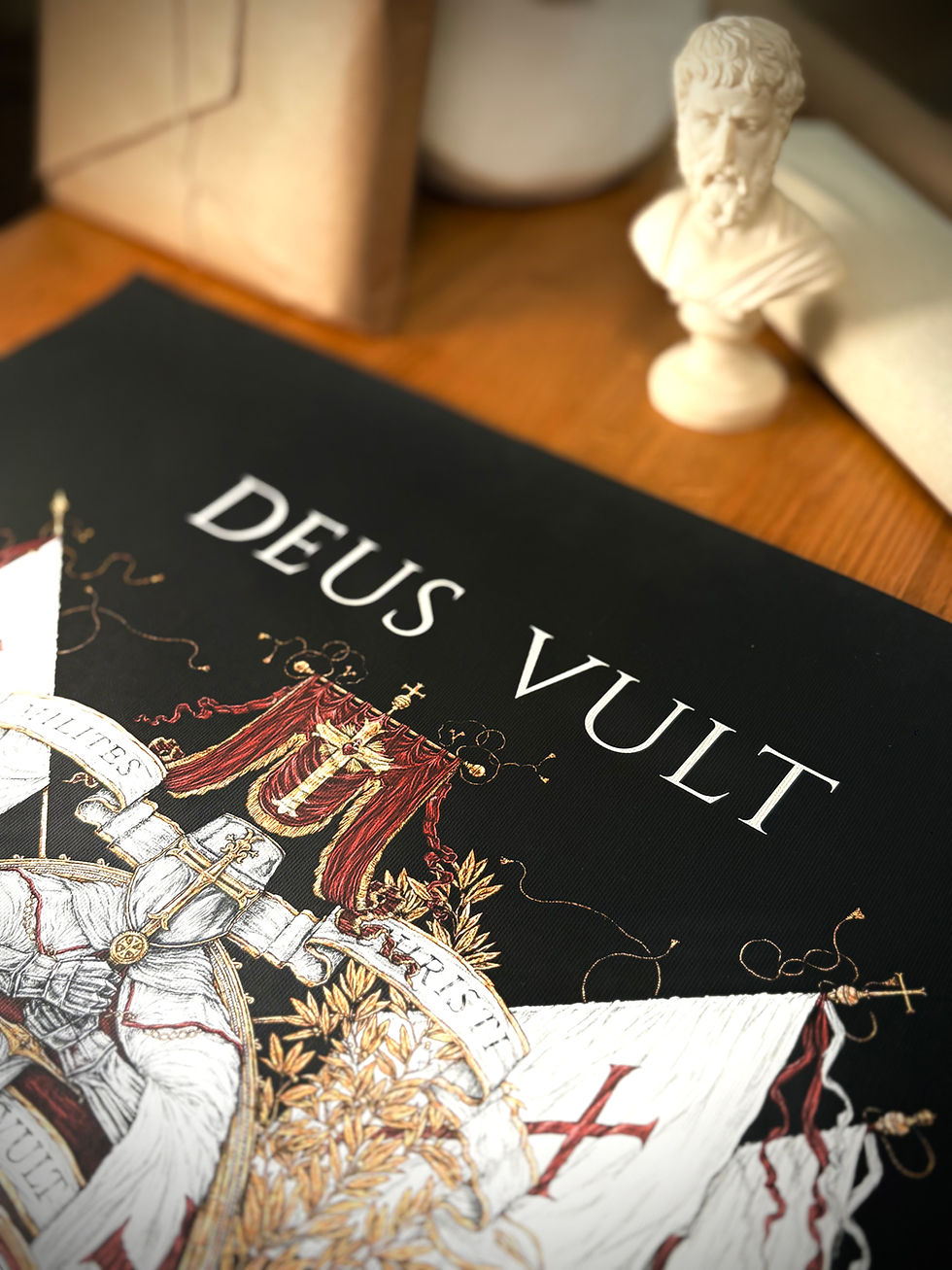 Miniature : SOLDAT DU CHRIST - BLASON DES TEMPLIERS