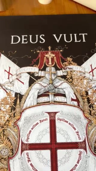 Miniature : CHEVALIER - BLASON DES TEMPLIERS