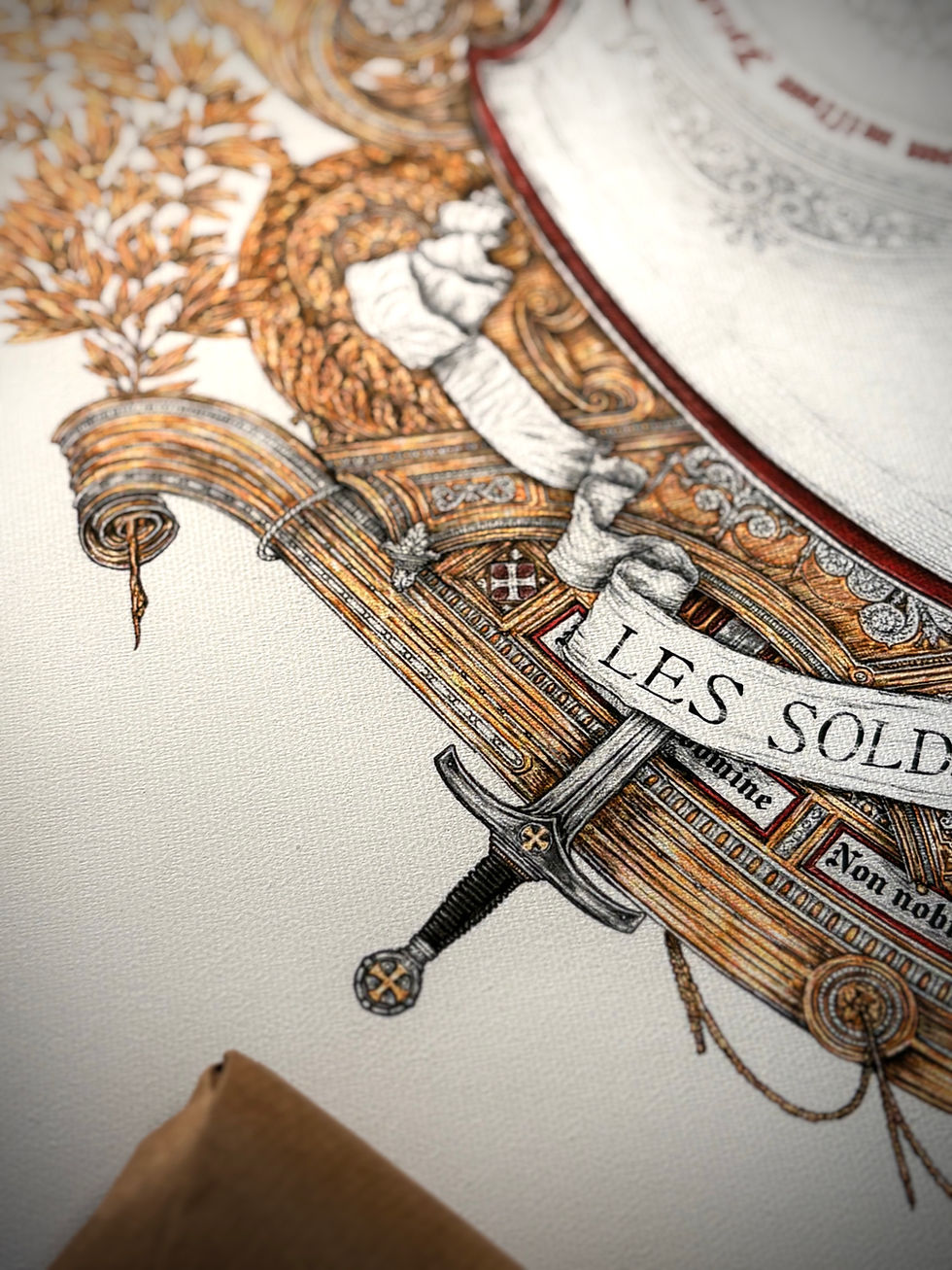 Miniature : CHEVALIER - BLASON DES TEMPLIERS