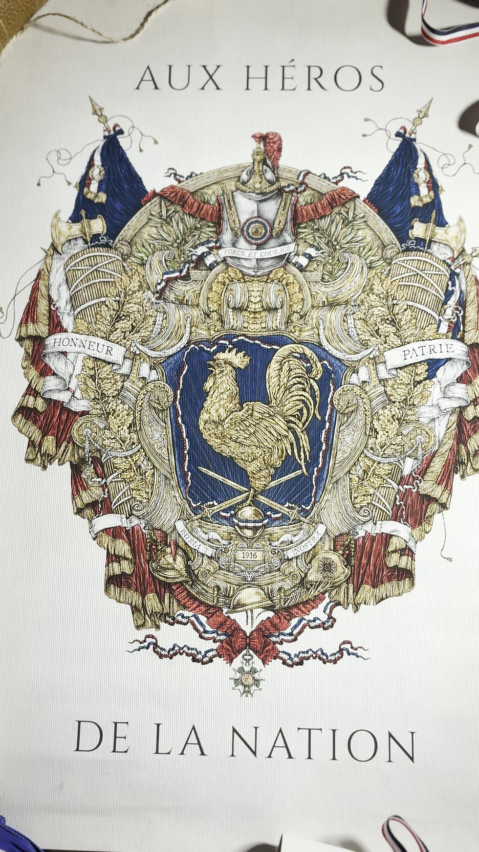 Miniature : BLASON PATRIOTE - GRANDE TOILE FORMAT SAUVEUR DE VERDUN