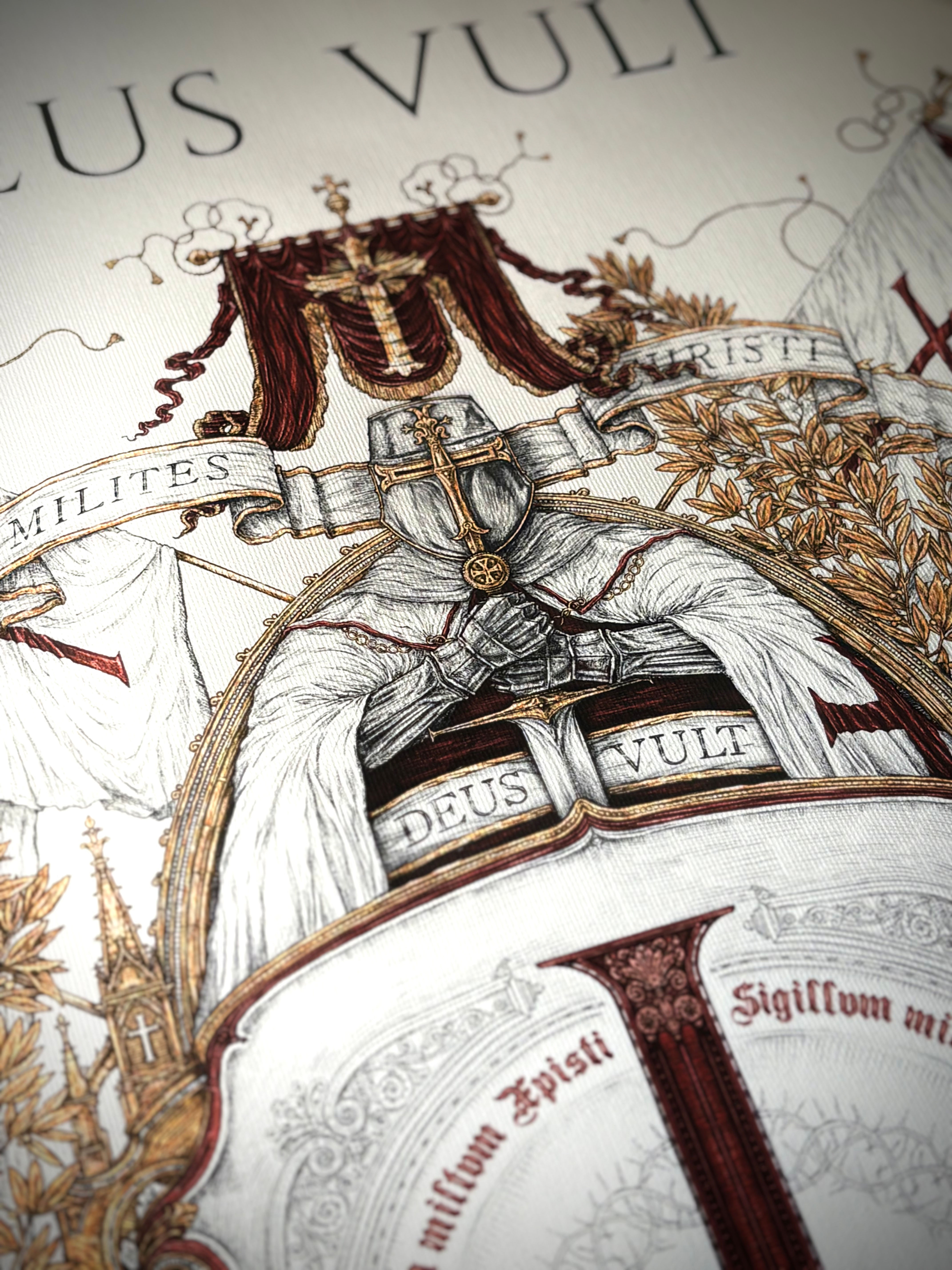 SOLDAT DU CHRIST - BLASON DES TEMPLIERS